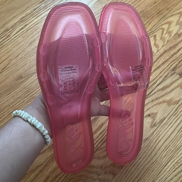 NEW Barbie Pink Glitter Sandals - Picture 5 of 6